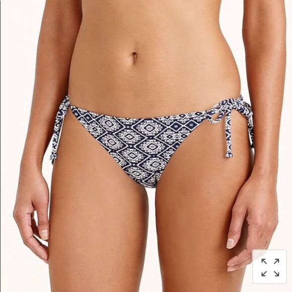 J.Crew Batik String Hipster Bikini M - Picture 2 of 9